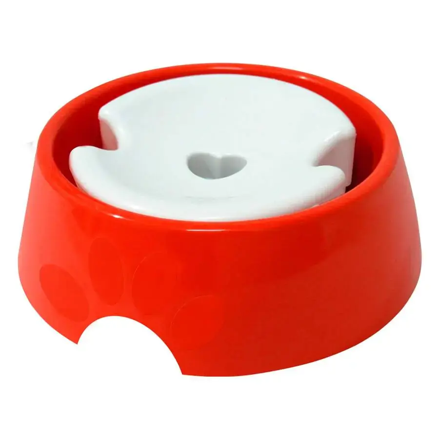Bebedouro Furacao Pet Plast Pop Pelos Longos Vermelho N7 1l