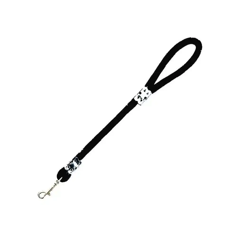Guia de Corda Roliça Grossa 60 CM - 16 MM Preta Furação Pet