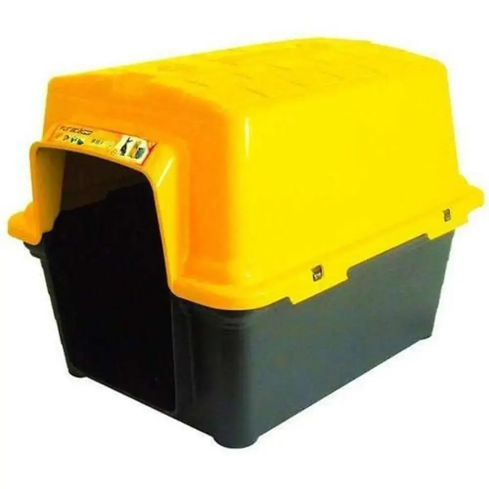 Casinha Plástico Furacão Pet N3 Amarelo