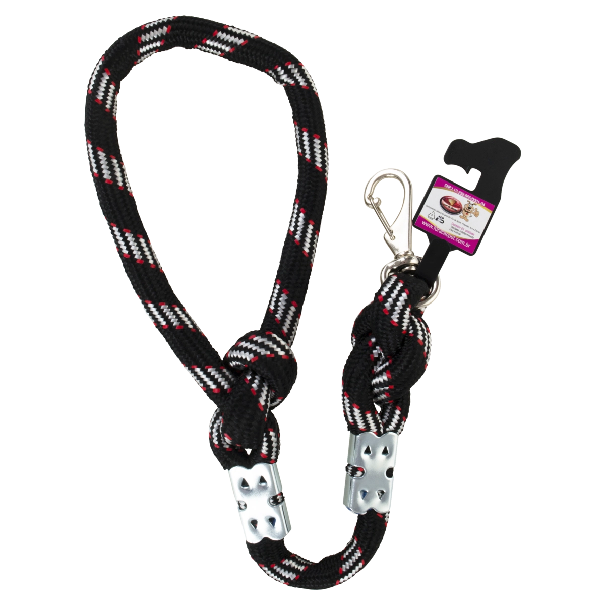 Guia De Corda Para Cães Com Nó Furacão Pet 60cm X 16mm