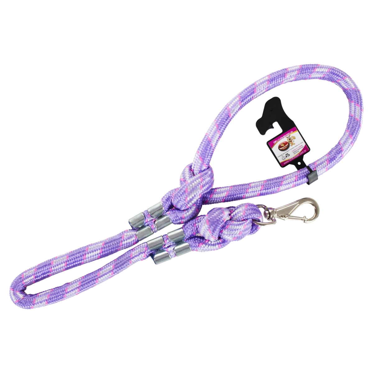 Guia De Corda Para Cães Com Nó Furacão Pet 1m X 16mm