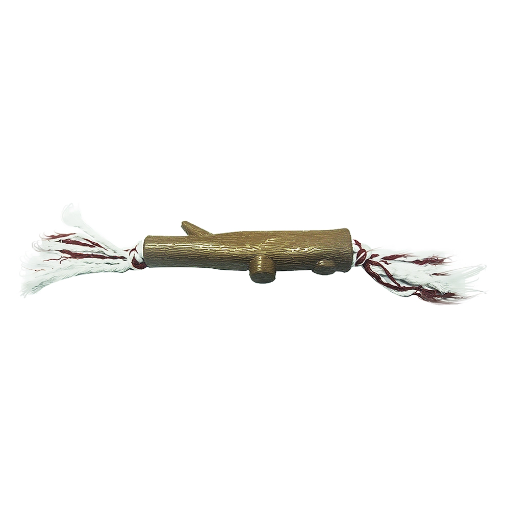 Brinquedo para Cães Galho de Borracha com Corda Furacão Pet