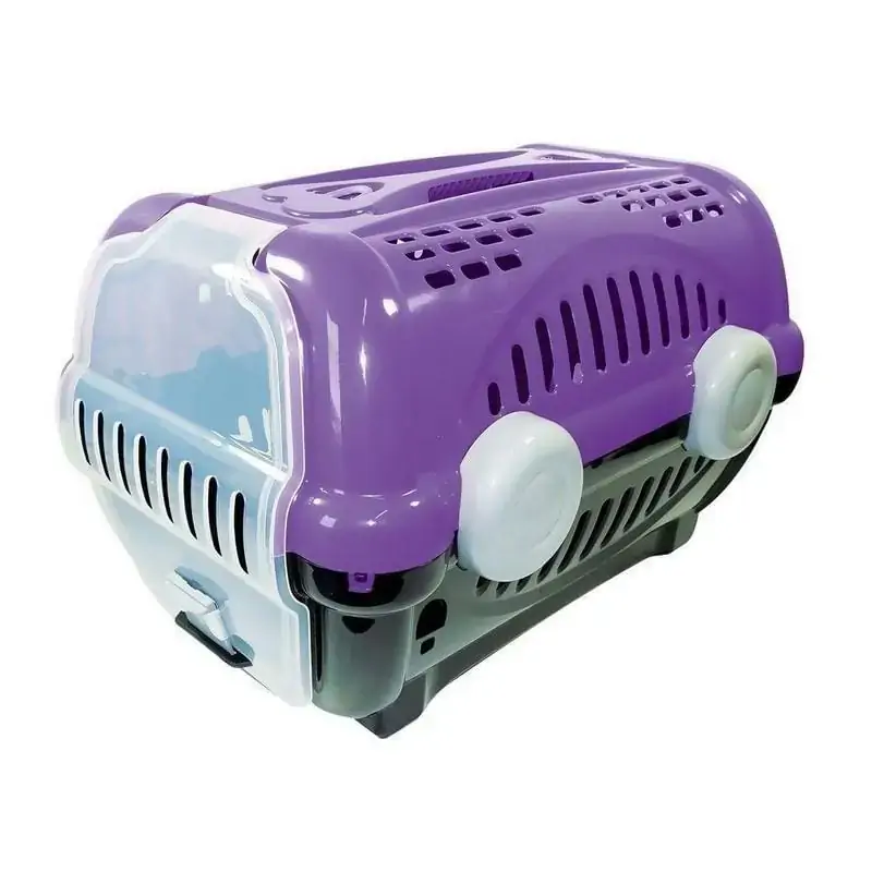 Caixa De Transporte Furacão Pet Luxo Lilas Numero 1