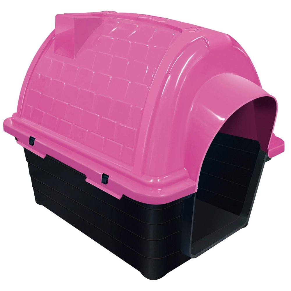 Casa Plástica Iglu Rosa Furacão Pet N°1