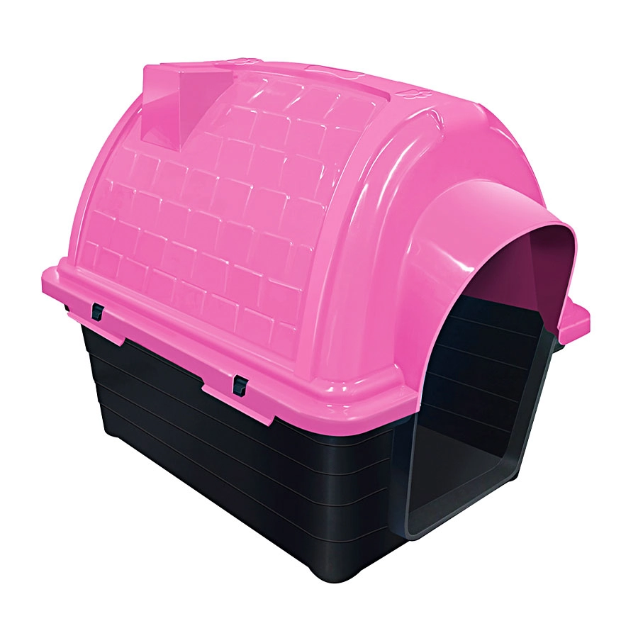 Casinha Iglu para Cães Furacão Pet Rosa Nº2