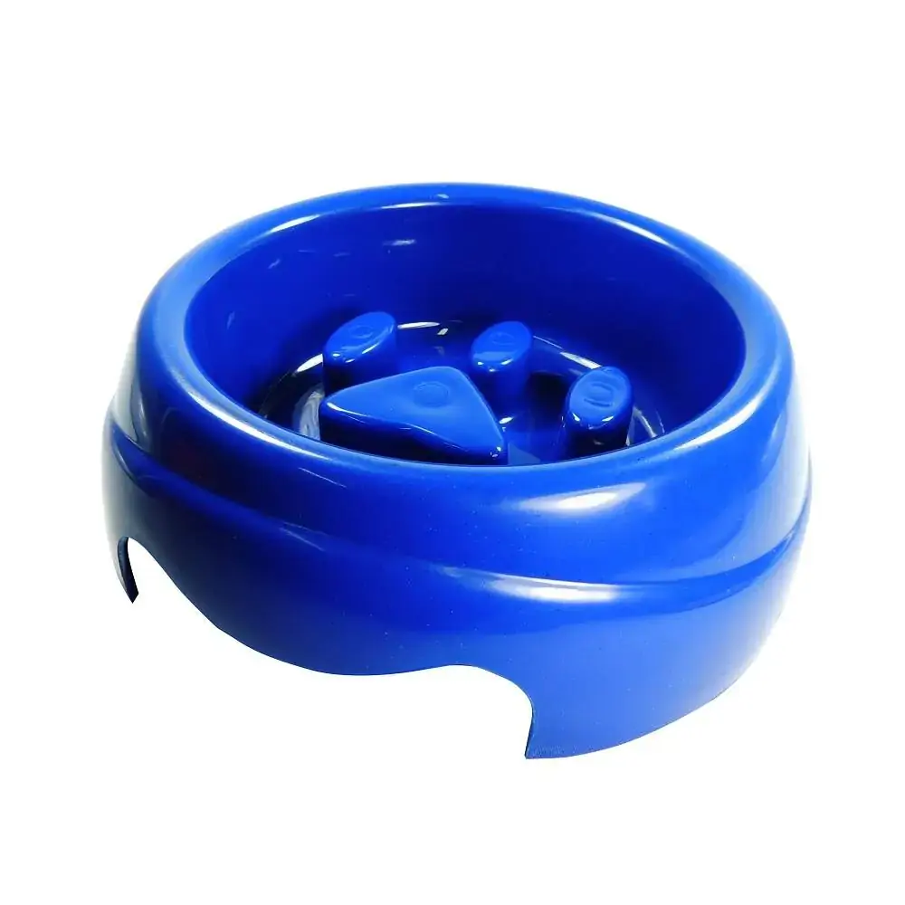 Comedouro Plast. Coma Melhor Furacaopet Azul