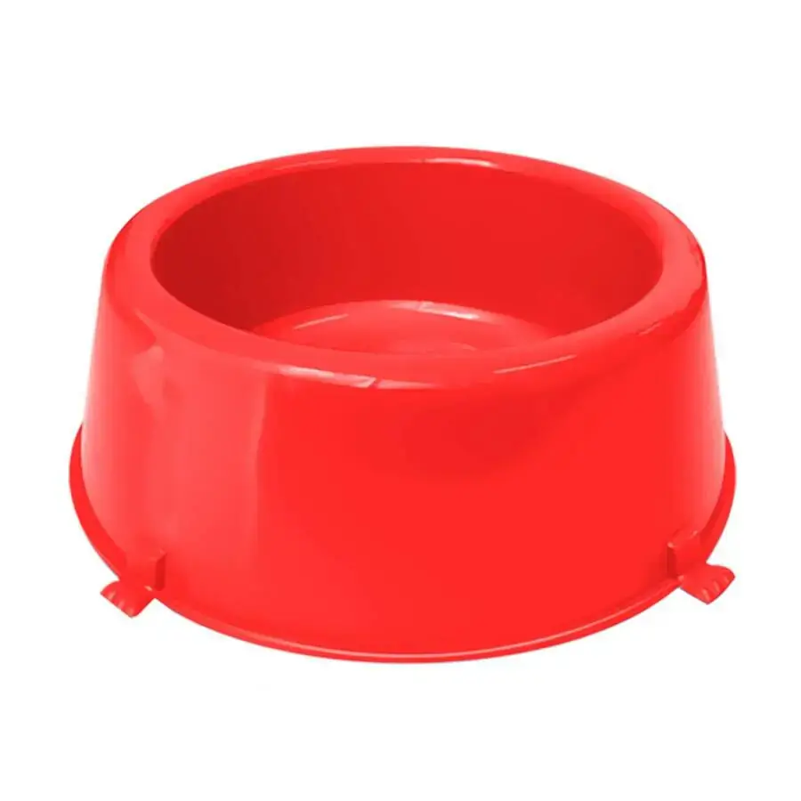 Comedouro Plast. Classic N1 370 Ml Vermelho