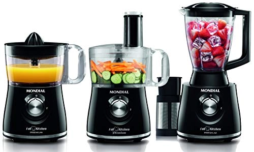 Multiprocessador Full Kitchen Premium 500w Processa, Pica, Rala, Emulsifica, Espreme E Liquidifica P