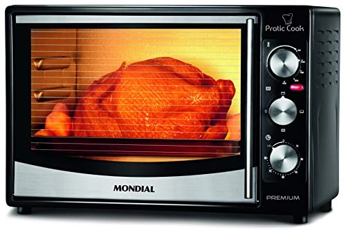 Forno Elétrico Mondial Fr 10 Pratic Cook Preto/inox