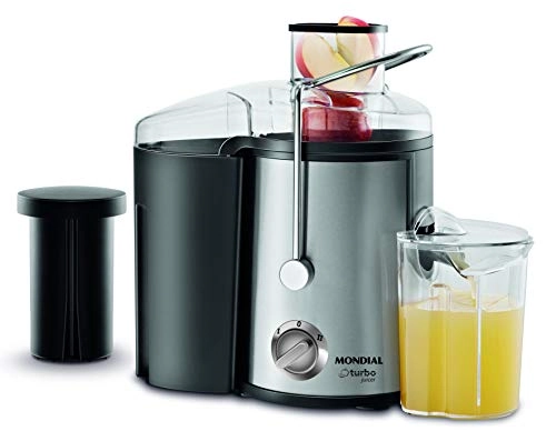 Centrífuga Mondial Turbo Juicer Cf 06 Jarra Com Capacidade Para 1 Litro Preto/inox