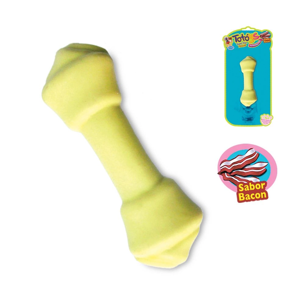 Brinquedo Totóys Bone Médio Flex Sabor Churrasco Cores Variadas