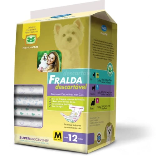 Fralda Descartavel Para Cães M 7 A 16kg Und.