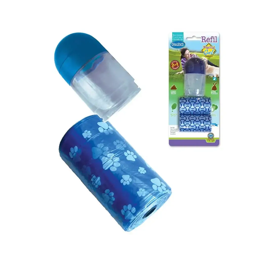 Refil Pop Bag Gel Chalesco  - Azul