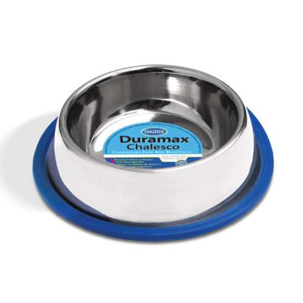 Comedouro Inox Duramax Com Silicone Chalesco 705ml