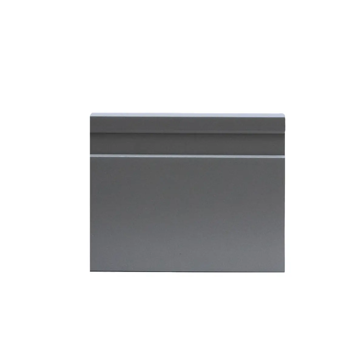 Rodapé De Poliestireno 10cm Frisado Grey