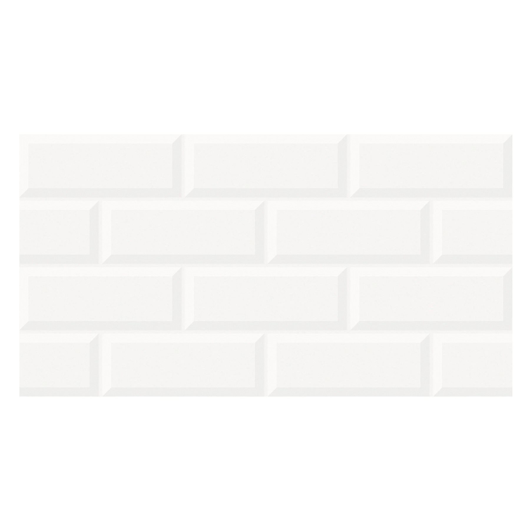 Revestimento de Parede Interno Tijolinho Brilhante 31,4x59,8cm Borda Reta Decorare Bianco Plus Piso Forte