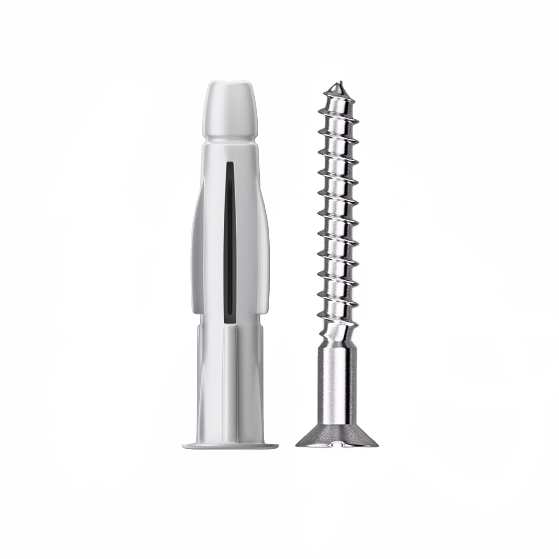 Bucha Plástico Universal 10mm com Parafuso MU 4 unidades