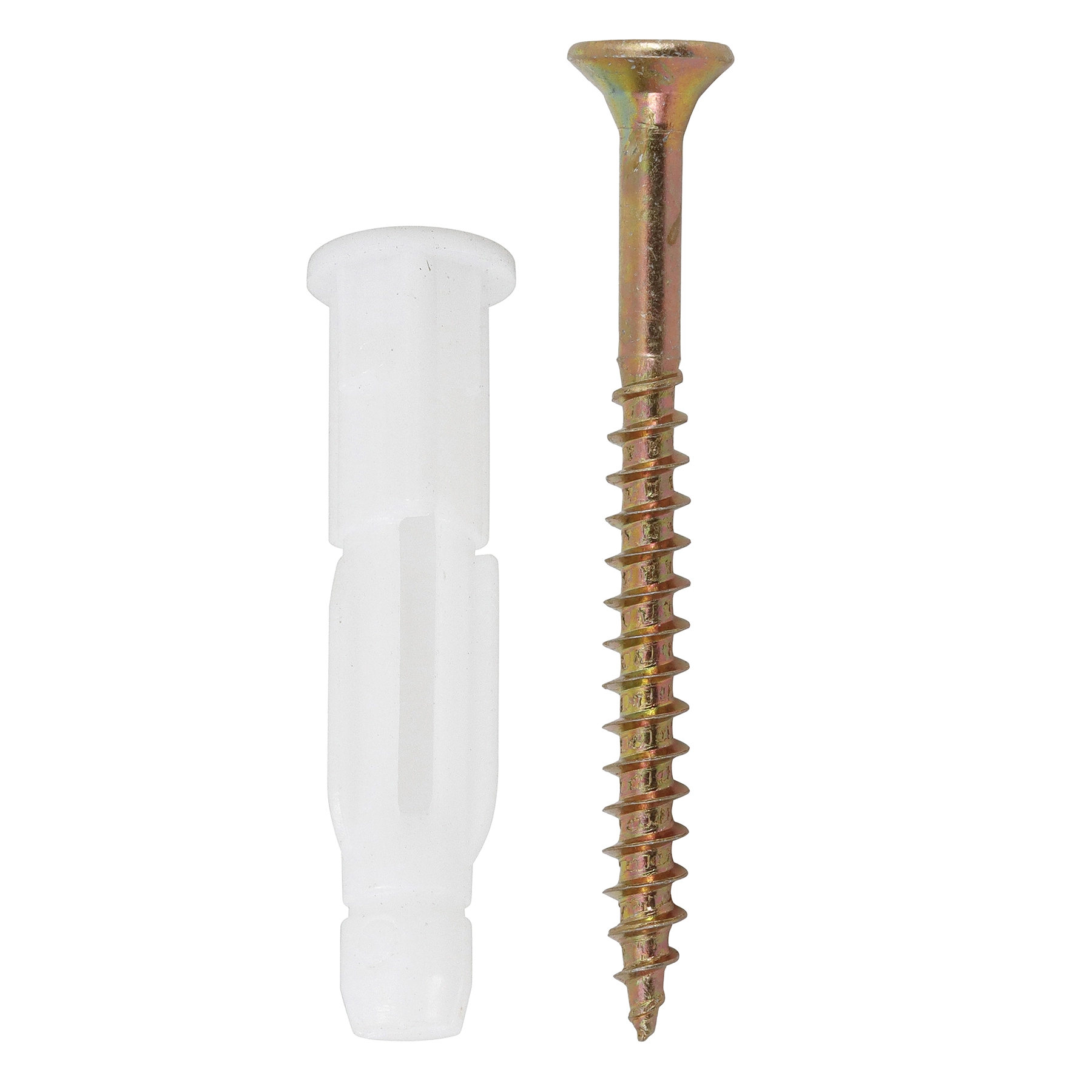 Bucha Plástico Universal 6mm com Parafuso MU 30 unidades