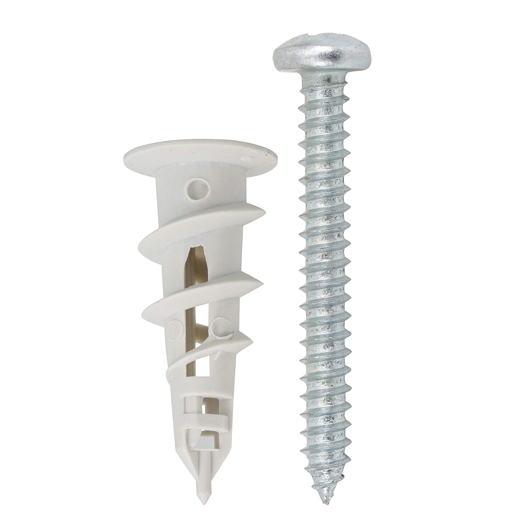 Bucha Drywall 6mm Nylon Dryfix 4 peças com Parafuso Sforplast