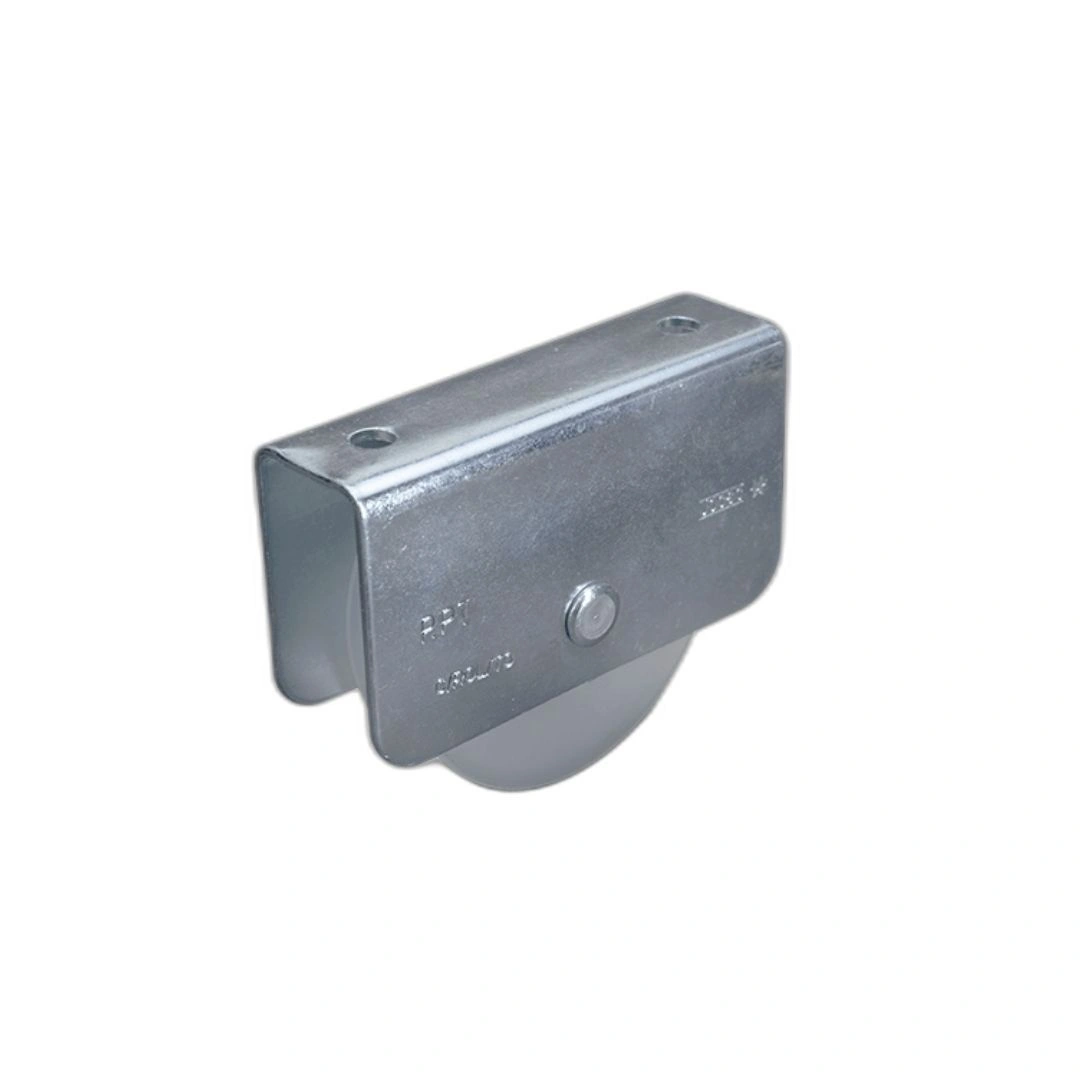 Roldana Em Nylon 2" Canal (u) C/ Suporte Fechado E Rolamento Porta Portao Jocec