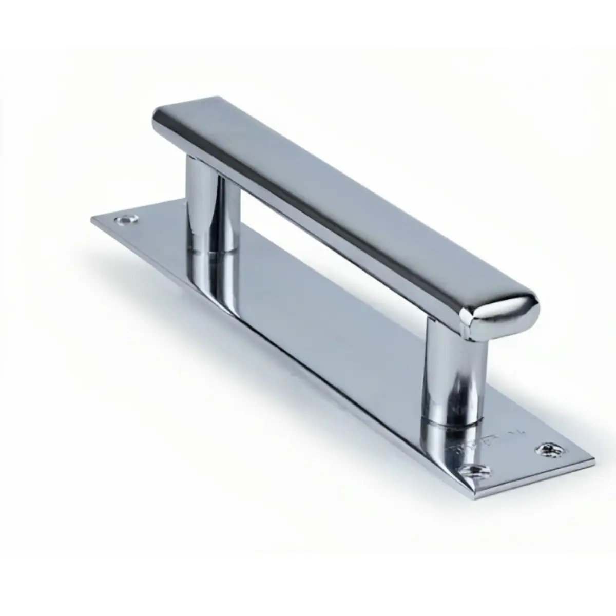 Puxador Em Aço 150mm Cromado Porta Portão Ferro Jocec 120105