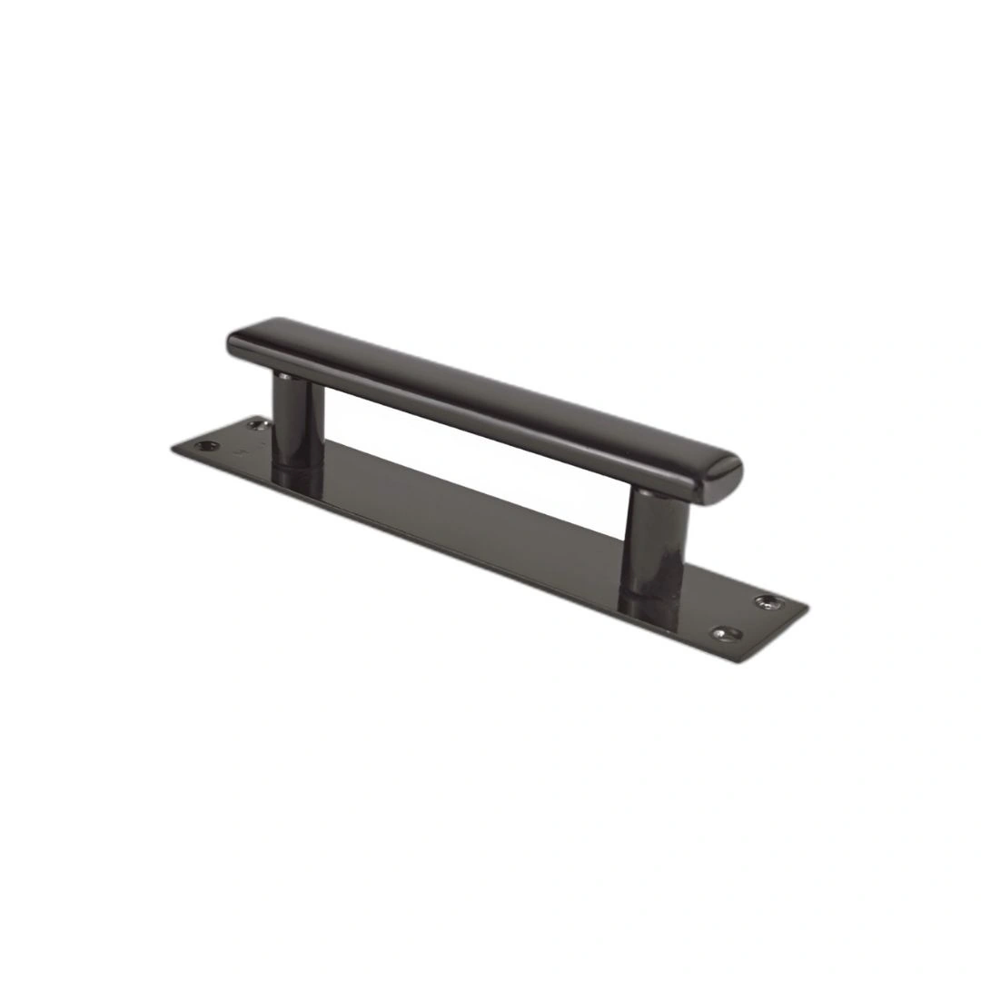 Puxador Em Aço 150mm Preto Porta Portão Ferro Jocec