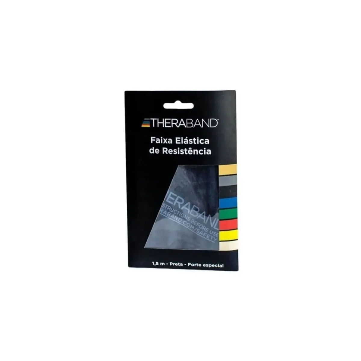 Faixa Elástica Thera-Band (1,5m) - Cor: Preto