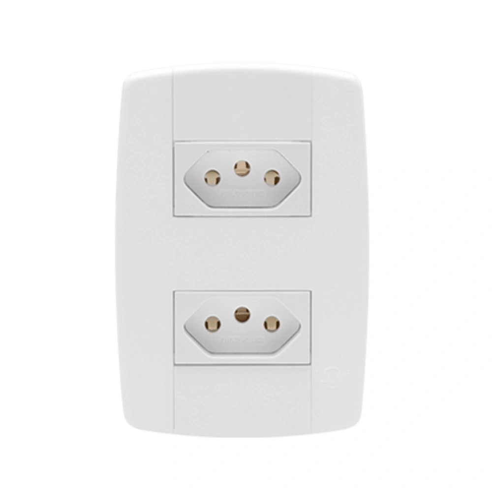 Tomada Dupla Lev 20a Com Placa 87121 Ilumi - Unico