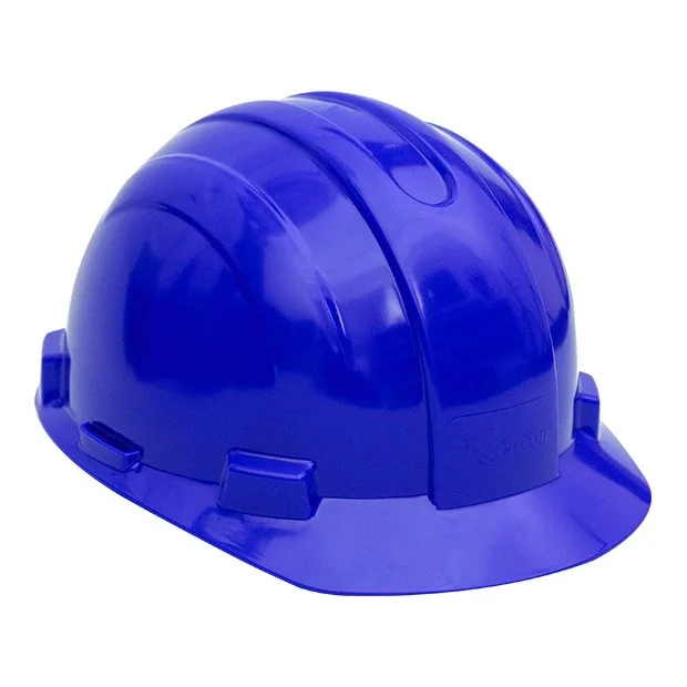 Capacete De Segurança Max Com Jugular - Ca25882 - Plastcor Azul Escuro