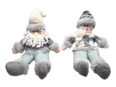 Boneco Pelucia Natal Sent Papai Noel Xadrez Cz 40cm Xts7397 Rio Master