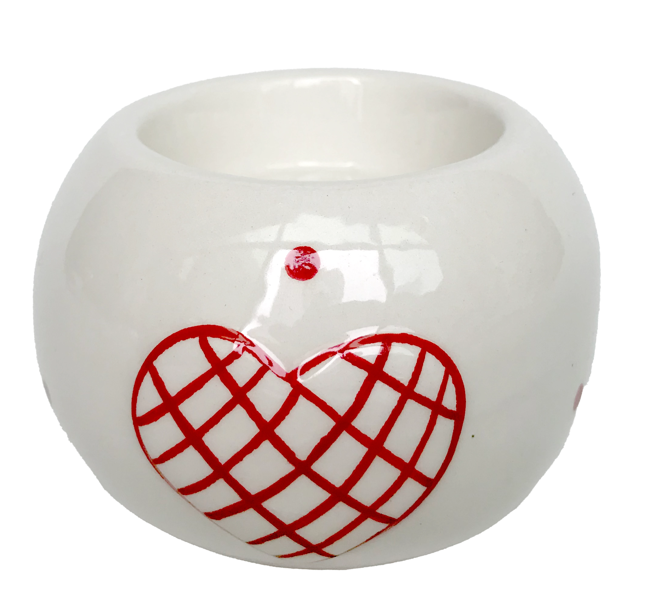 Enf.natal Ceramica Coracao Castical Vm 7.7x7.7x5.5cm Dp7906 Rio Master