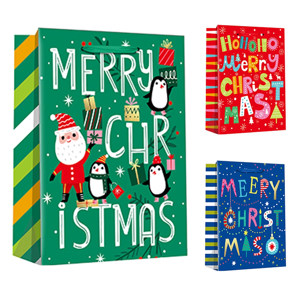 Sacola Papel Merry Christmas Sortidos 23,5x19,5x8cm 1011206 Campineira