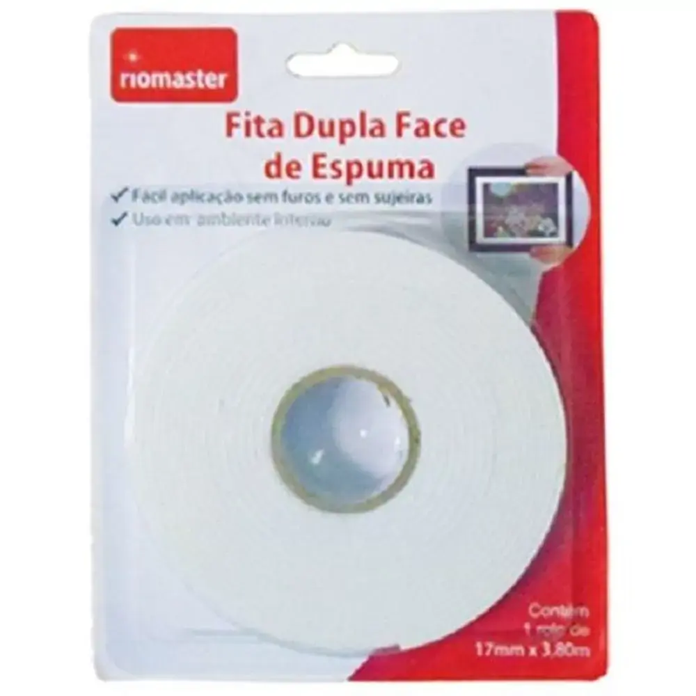 Fita Dupla Face Espumada Rio Master
