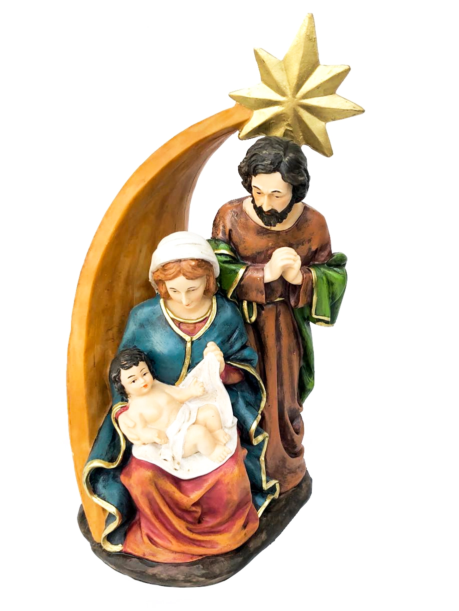 Presepio De Resina 18x14x35cm Xs1373 Rio Master