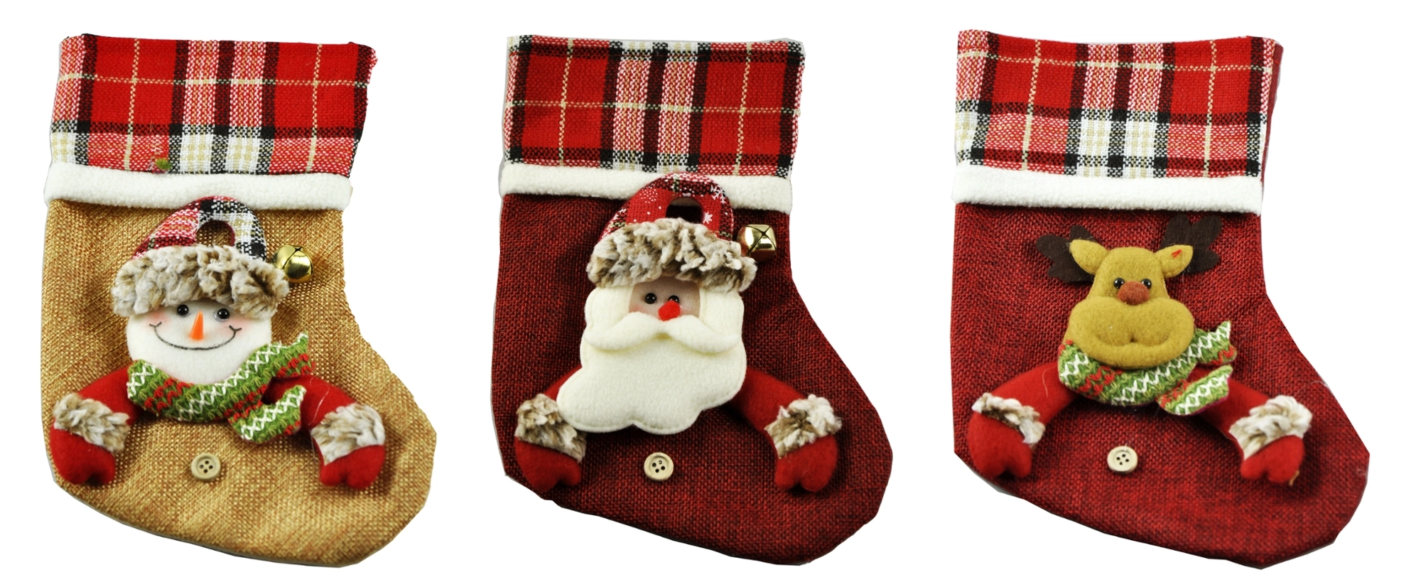 Bota Boneco Rosto Natal C.guizo 16cmx25cm Wfh1214 Rio Master