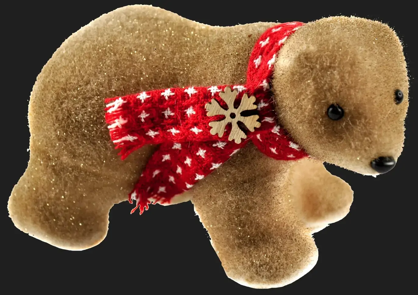 Pendente Urso Gorro Floco De Neve 17x9,3x11cm Wfd1288 Rio Master