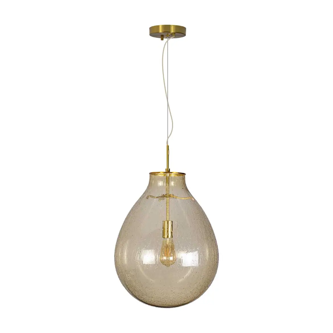 Pendente Amora Zr164-40wa 54cm Gotas Aqua P/ E27 Starlux St2539