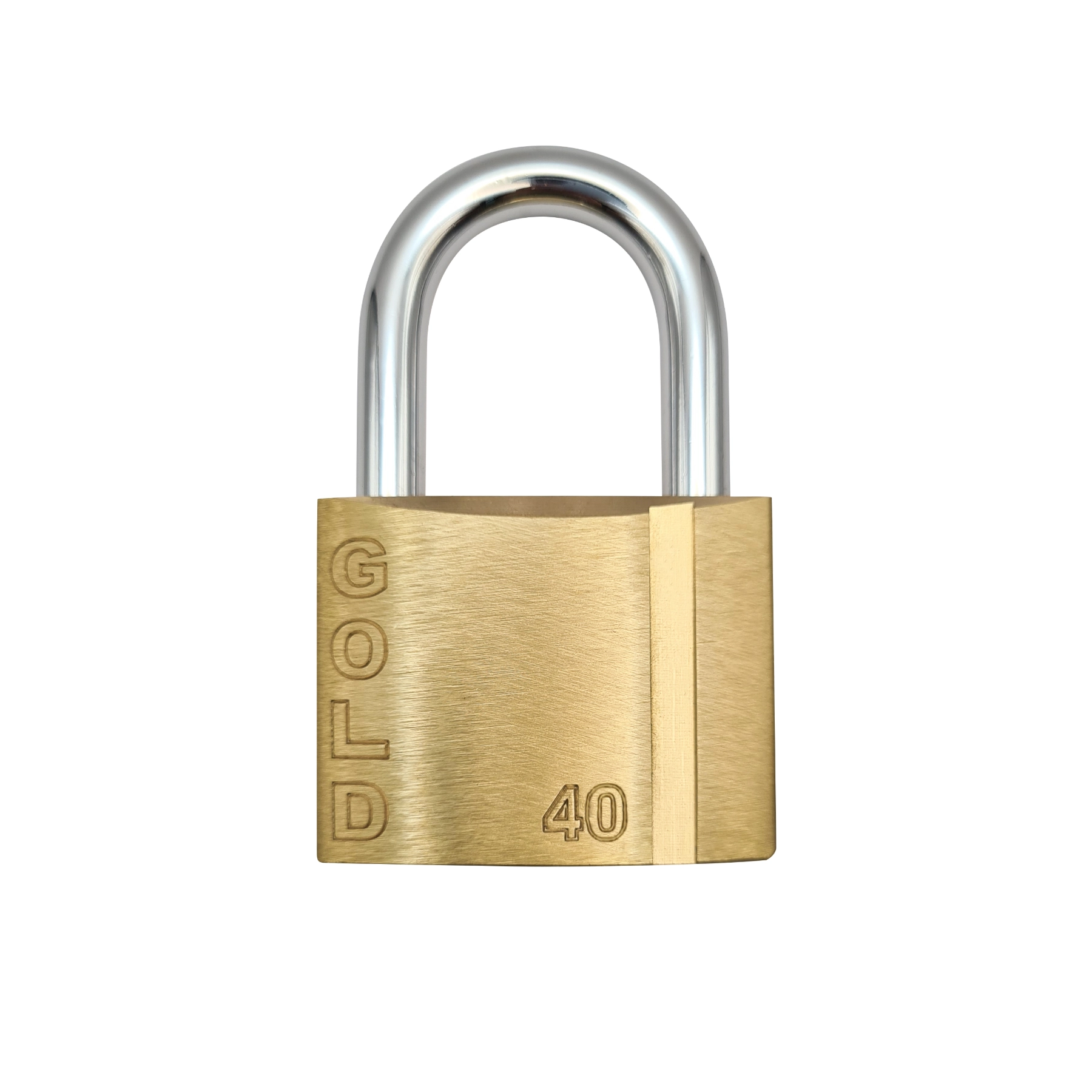 Cadeado Clássico com Chave Yale 40mm Gold