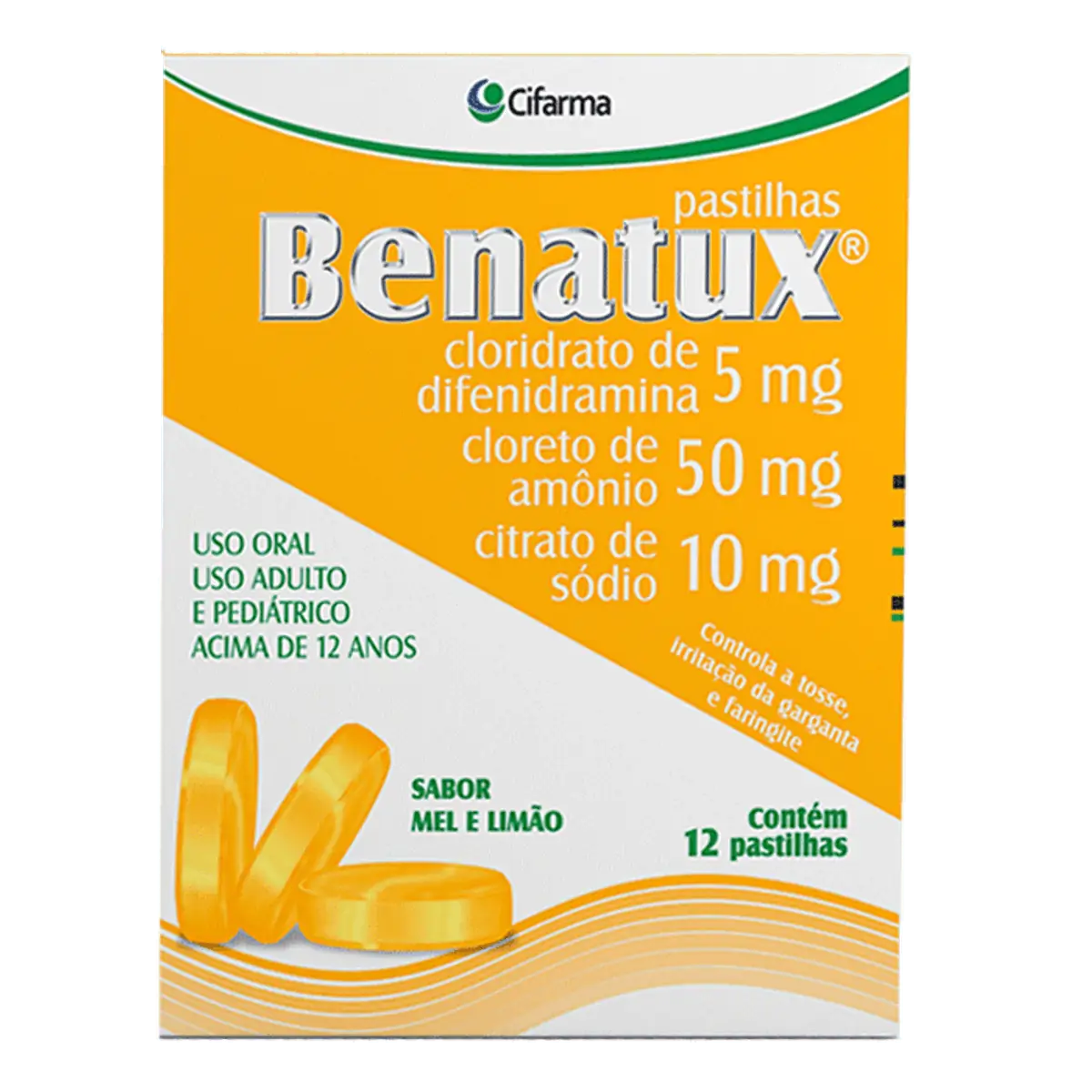 Benatux 5 50 10mg Env 12 Past Sb Mel Limao