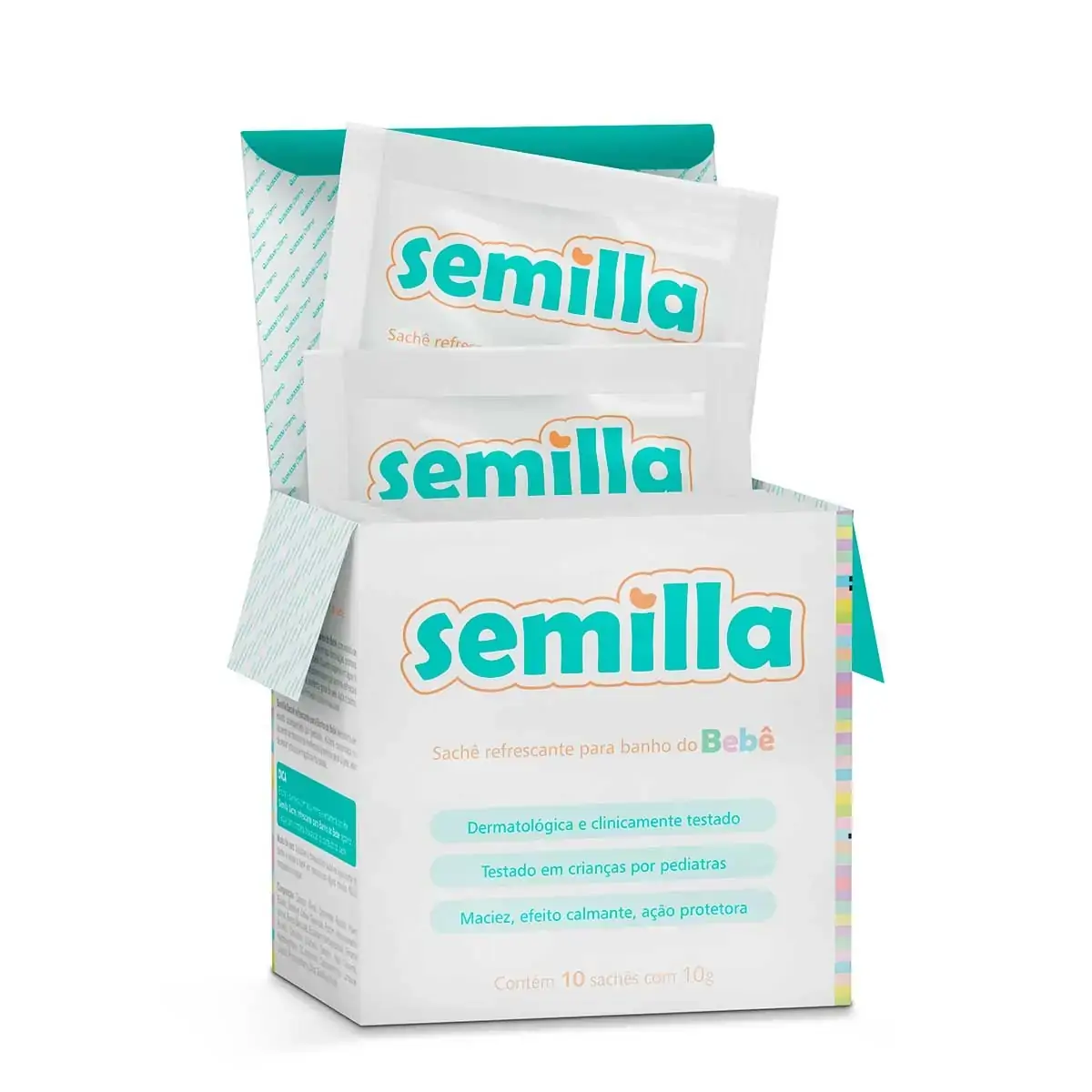 Semilla Sache Sais Refres P/ Banho Do Bebe Caixa 10 Sach X