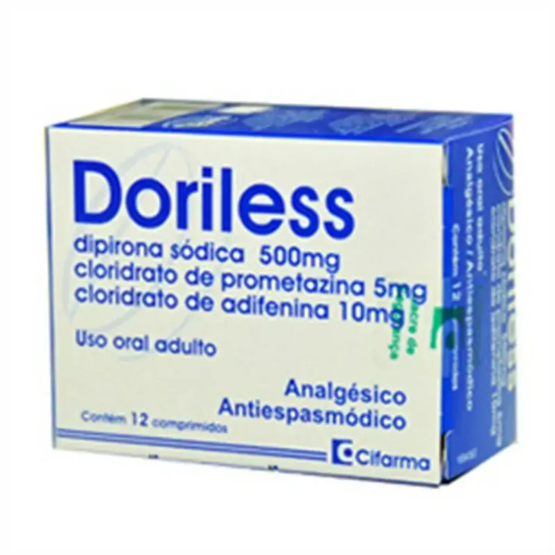 Doriless 500 10 5mg Cx 12 Compr