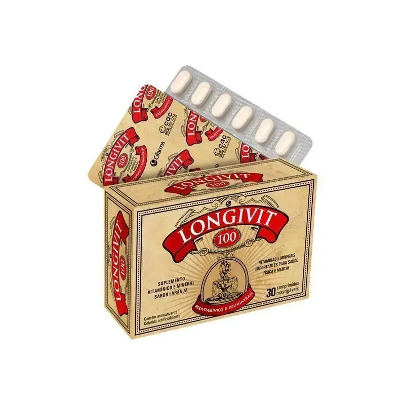 Longivit CX c/30 Comprimidos Mastigáveis