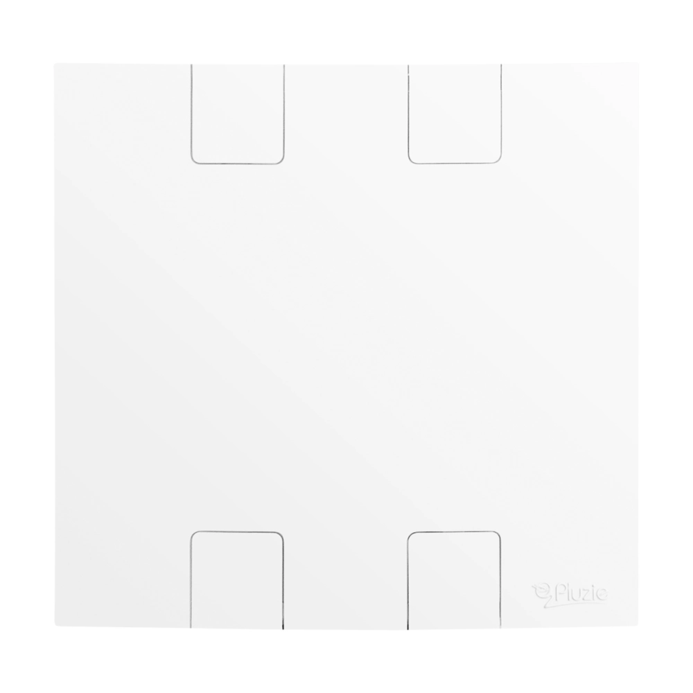 Placa 4x4 Cega Caprice Pluzie Branca
