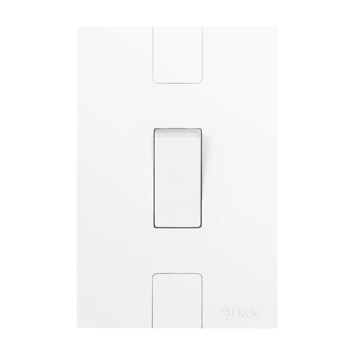 Interruptor 1 Tecla Simples Placa 4x2 Caprice Pluzie Branca