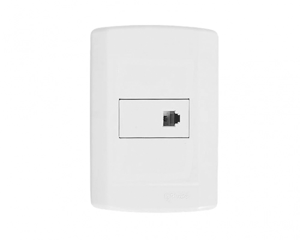Tomada P-telefone Rj11 Pluzi Modular C-placa