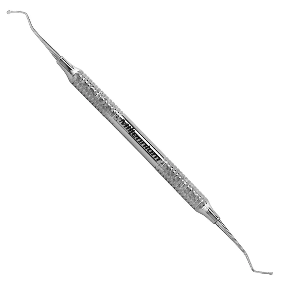 Espátula Dupla 3059 Fio Retrator Serrilha Millenium - Golgran