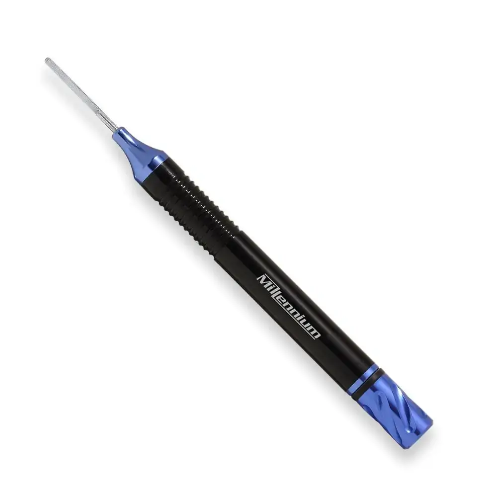Cinzel Periótomo Reto Flexível Preto/Azul Millennium - Golgran - 26.4379