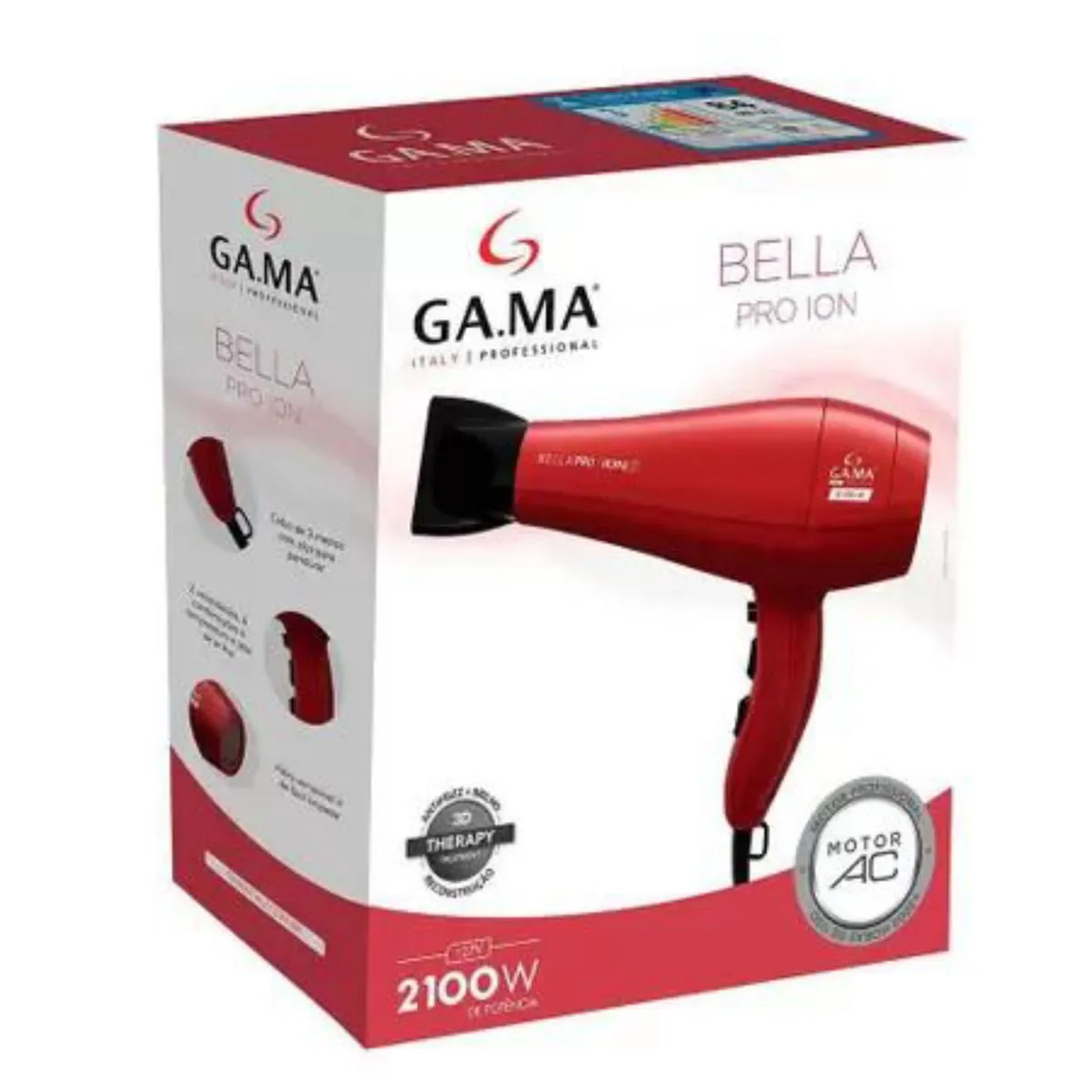 Gama Italy Secador Cabelo Bella Pro Ion 220v Com 2100w X 1