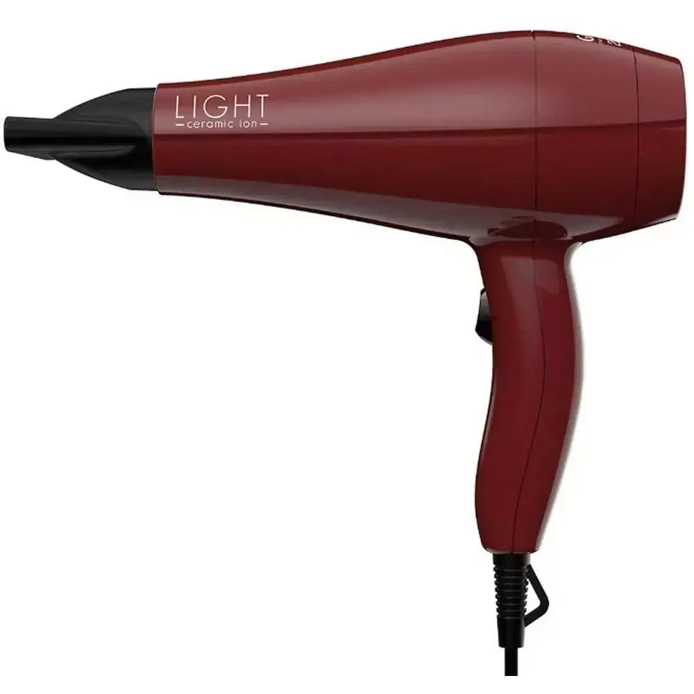 Secador De Cabelo Gama Light Ceramic Ion, 2 vel, 2 temp, 2000W, Marsala - 110V