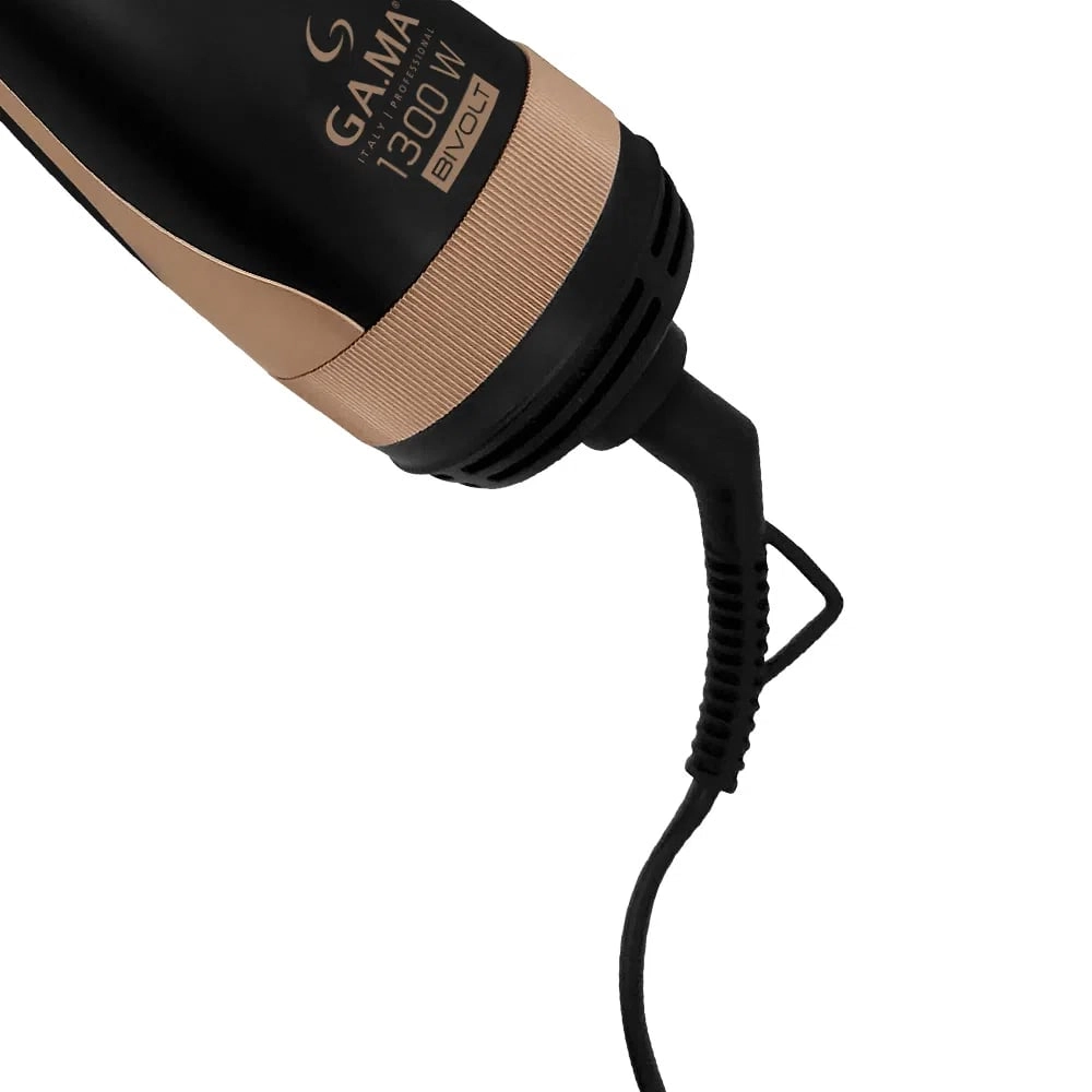 Escova Secadora Gama Italy Stylish Keration Brush 3D Preta e Cobre Metálico - KERATION